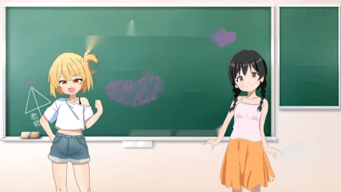 雌小鬼课堂插画